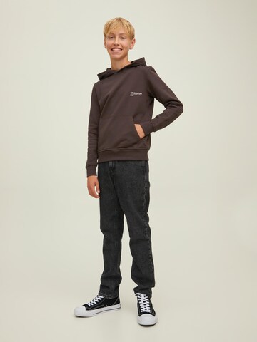 Jack & Jones Junior Sweatshirt 'Clean' in Braun