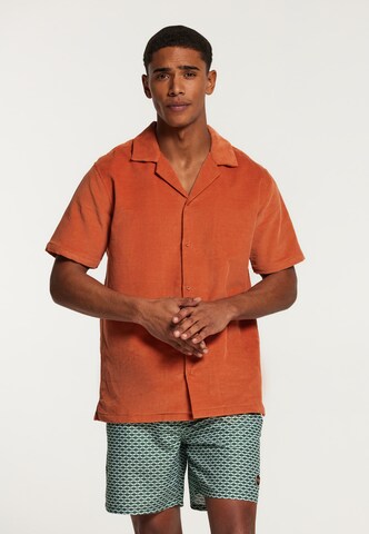 Regular fit Camicia 'Dave' di Shiwi in marrone