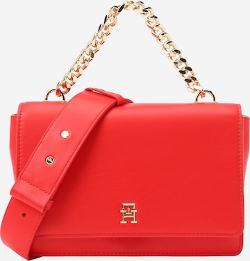 TOMMY HILFIGER Schoudertas 'Refined' in Rood: voorkant