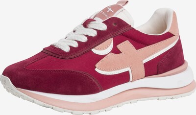 TAMARIS Sneakers in Dusky pink / Wine red / White, Item view