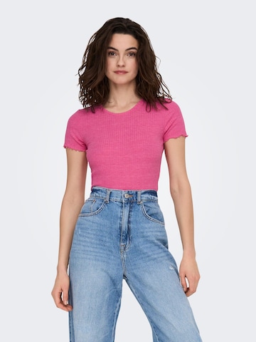 T-shirt 'Emma' ONLY en rose : devant