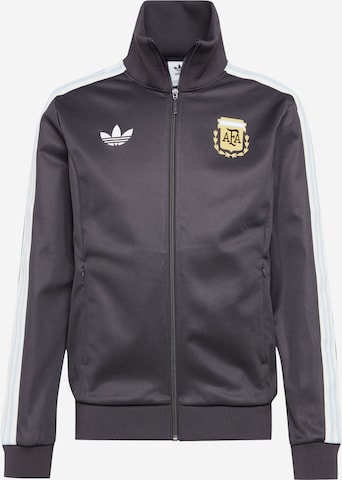 ADIDAS ORIGINALS Zip-Up Hoodie in Grey: front