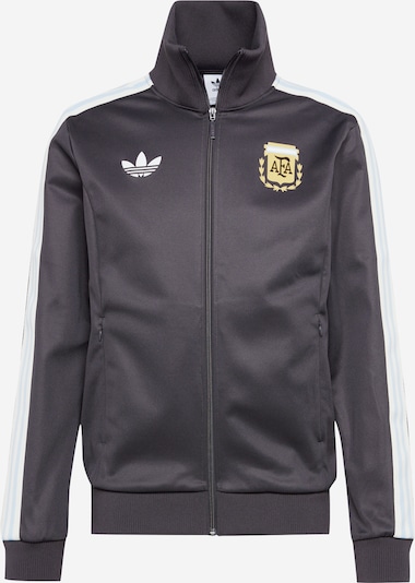 ADIDAS ORIGINALS Zip-Up Hoodie in Yellow / Anthracite / White, Item view