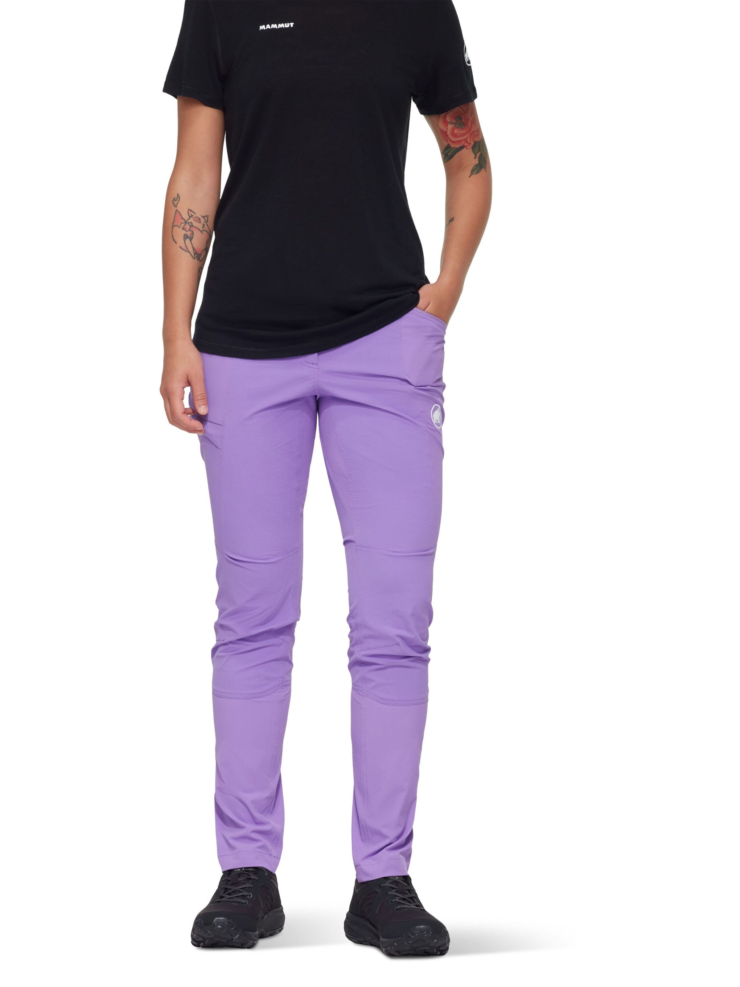 MAMMUT Slimfit Wanderhose 'Ducan' in Lila: Vorderseite