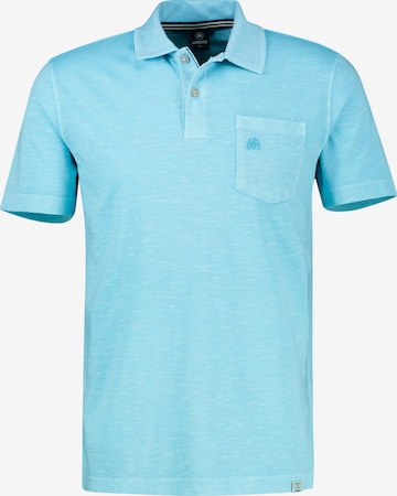 LERROS Polo in Jersey-Qualität mit Brusttasche aus reiner Baumwolle in Blau: Vorderseite