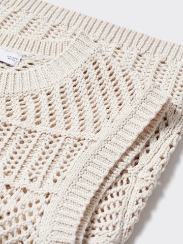 MANGO Sweater 'Ziguin' in Beige