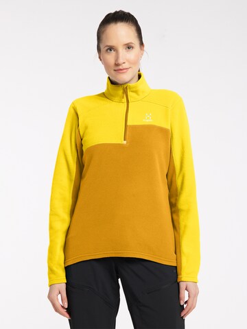 Haglöfs Athletic Fleece Jacket 'Buteo' in Yellow: front