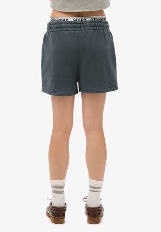 Superdry Regular Broek in Blauw