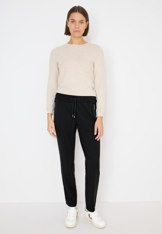 CECIL Slimfit Hose 'Tracey' in Schwarz