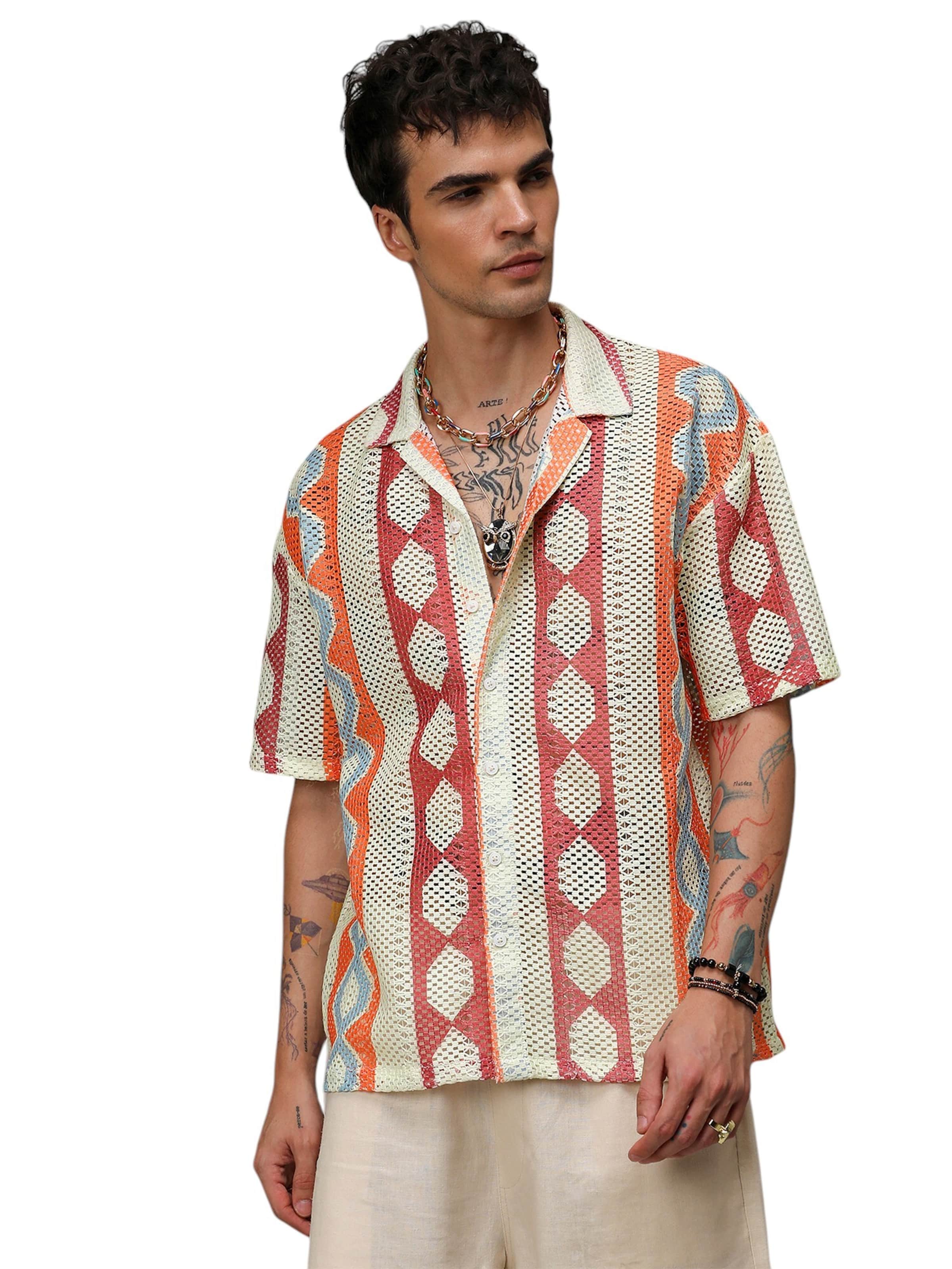 Campus Sutra - Ajuste confortable Camisa 'Syd' en Mezcla de colores: frente