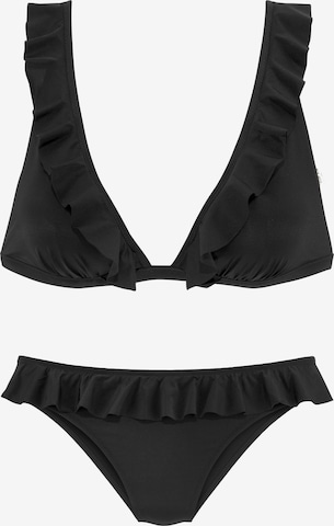 s.Oliver Bikini in Black: front