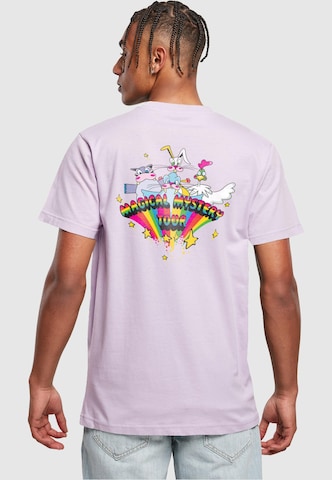 Merchcode Shirt 'Beatles - Magical Mystery' in Purple: front