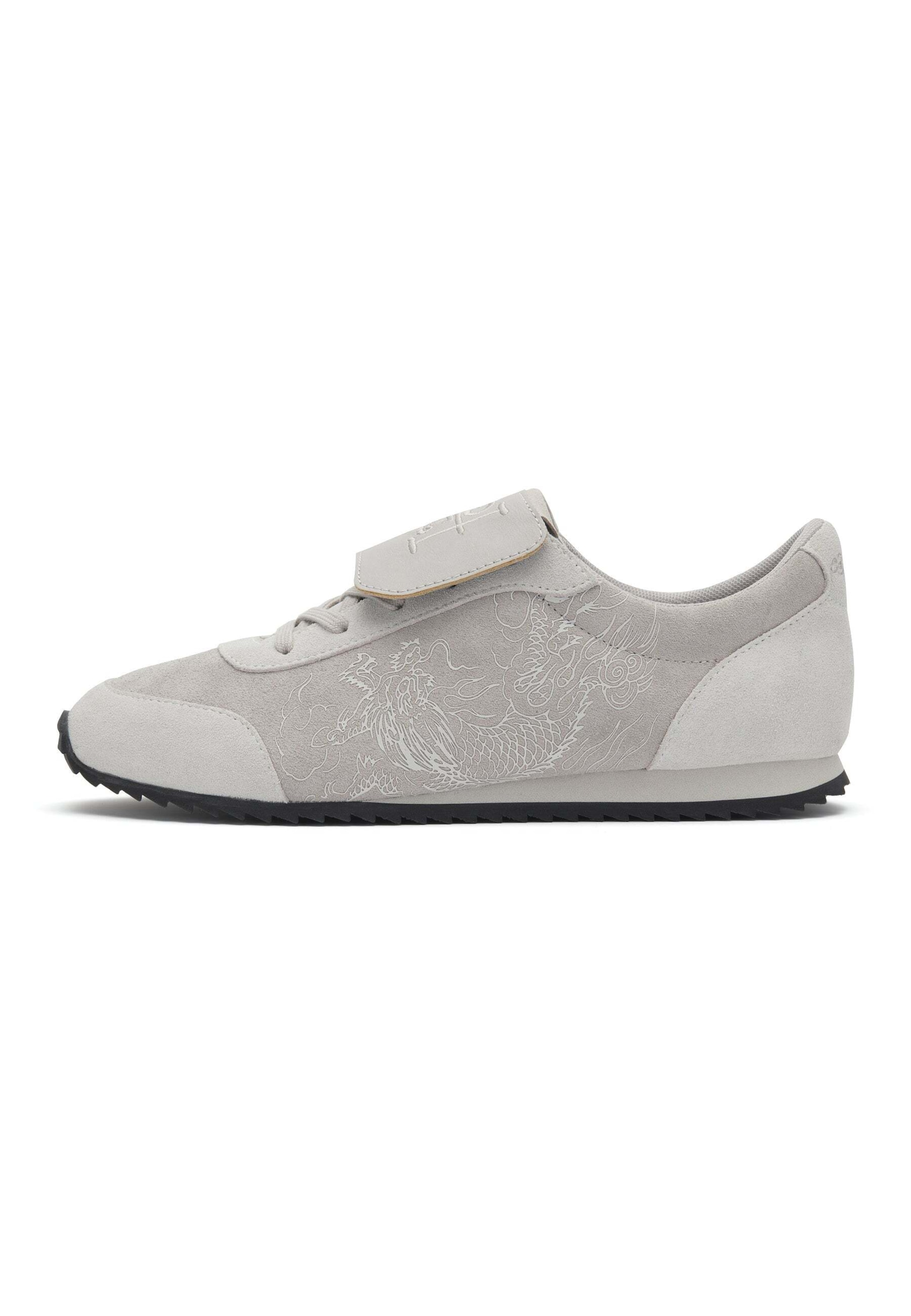 Ed Hardy Sneakers laag 'Crawling Dragon' in Grijs