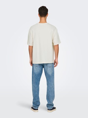 Tricou 'ONSDEVIN' de la Only & Sons pe alb