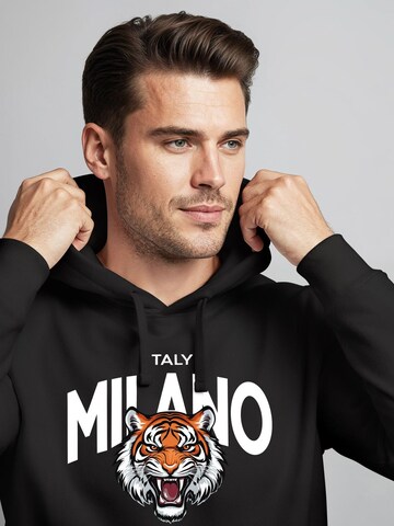 Neverless Sweatshirt 'Milano Tiger'‌ in Schwarz
