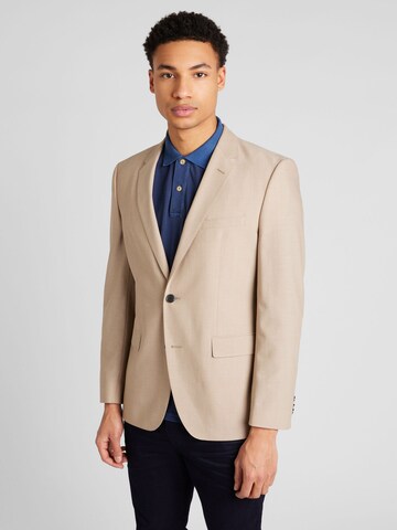 BOSS - Ajuste regular Chaqueta saco 'H-Jasper' en beige: frente