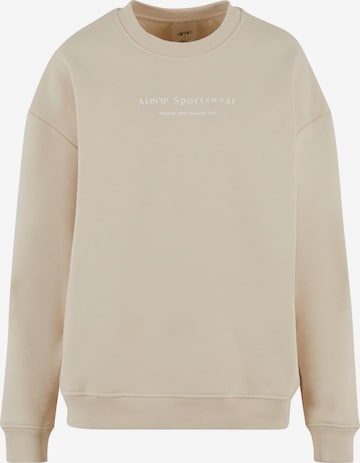 Aim'n Sweatshirt 'Serif' in Beige: front