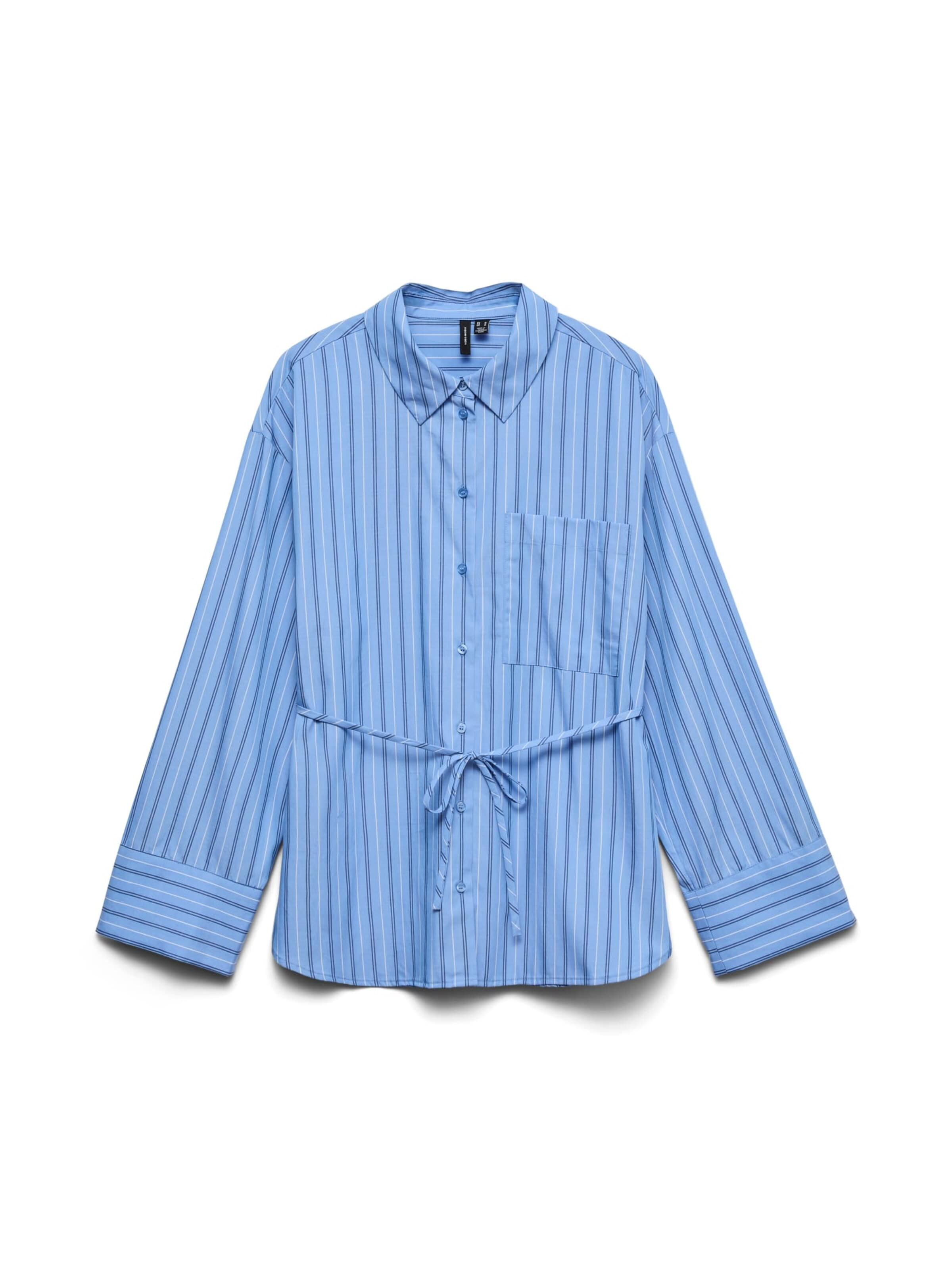 VERO MODA Blouse 'Gina' in Blauw: voorkant