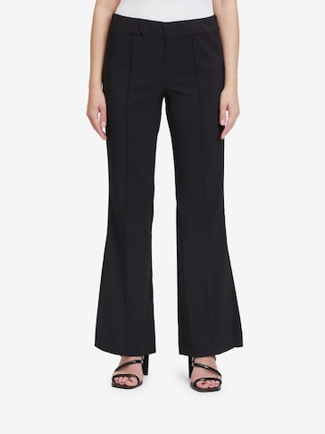 Vera Mont Flared Pants in Black: front