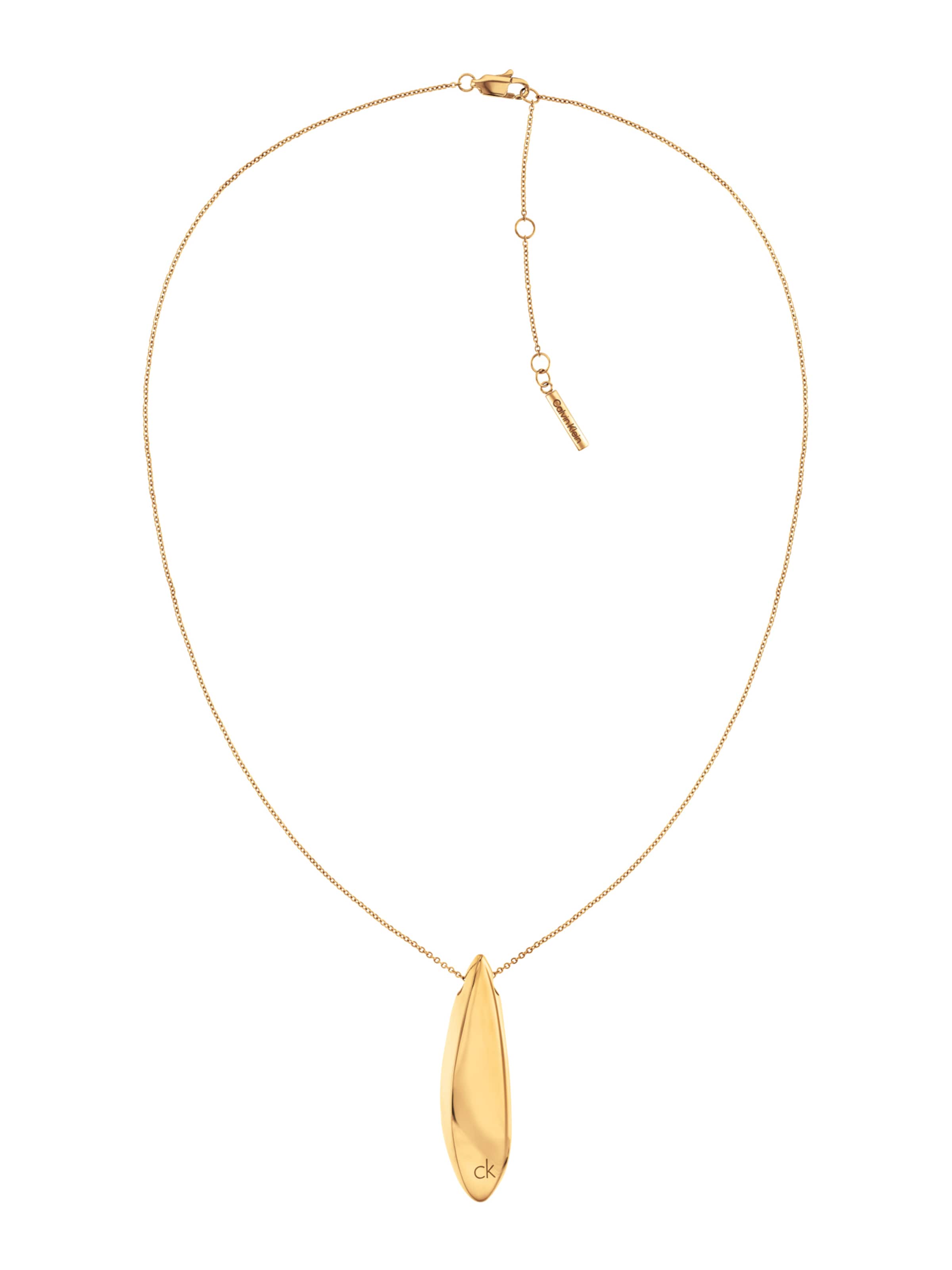 zelts Calvin Klein Ķēdīte: no priekšpuses