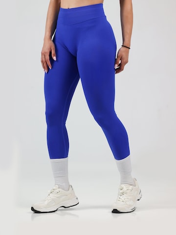 neverover - Acampanado Leggings en azul: frente