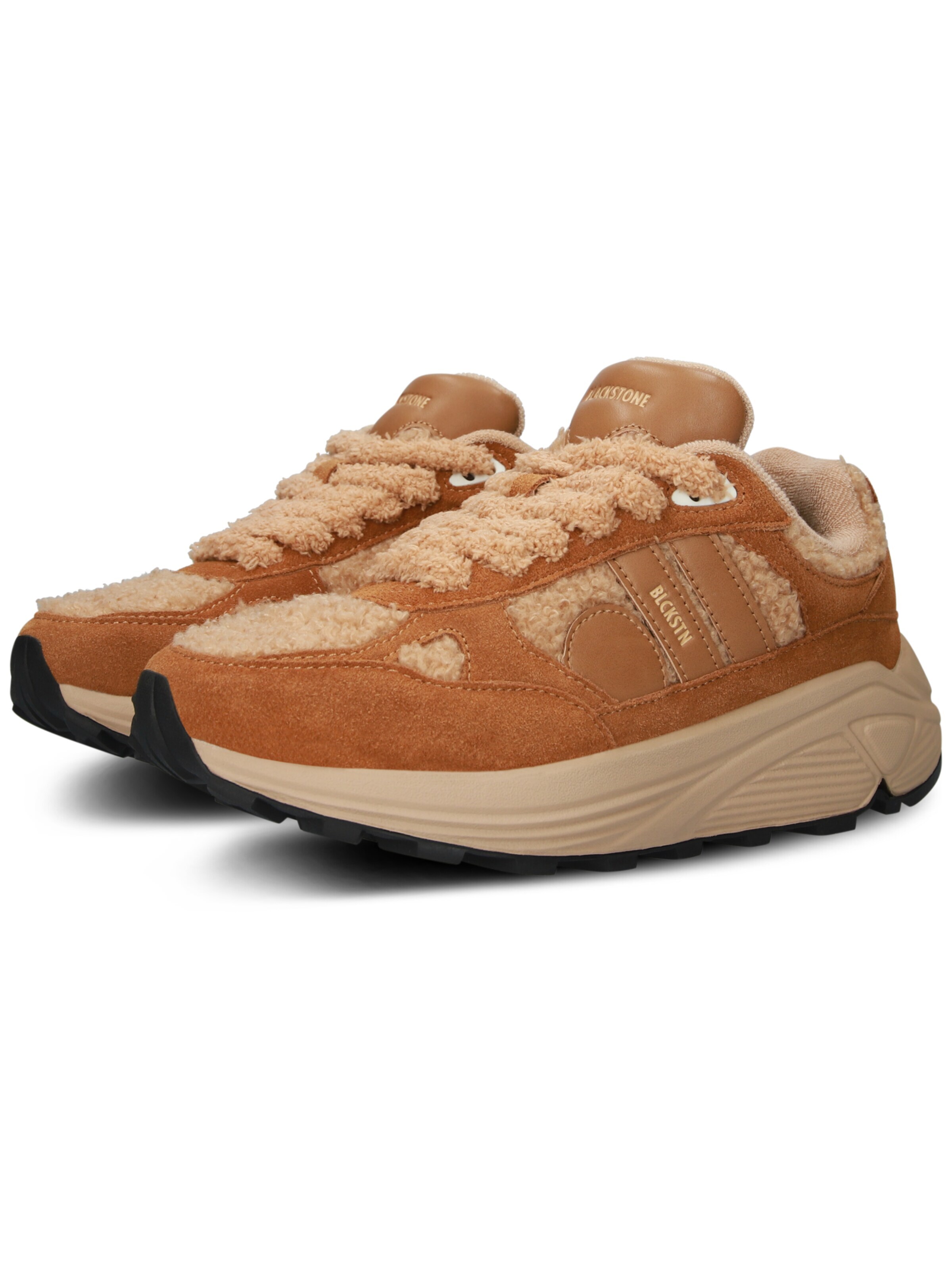 BLACKSTONE Platform trainers 'V-RILEY' in Brown