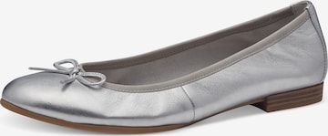 TAMARIS Ballet Flats in Silver: front