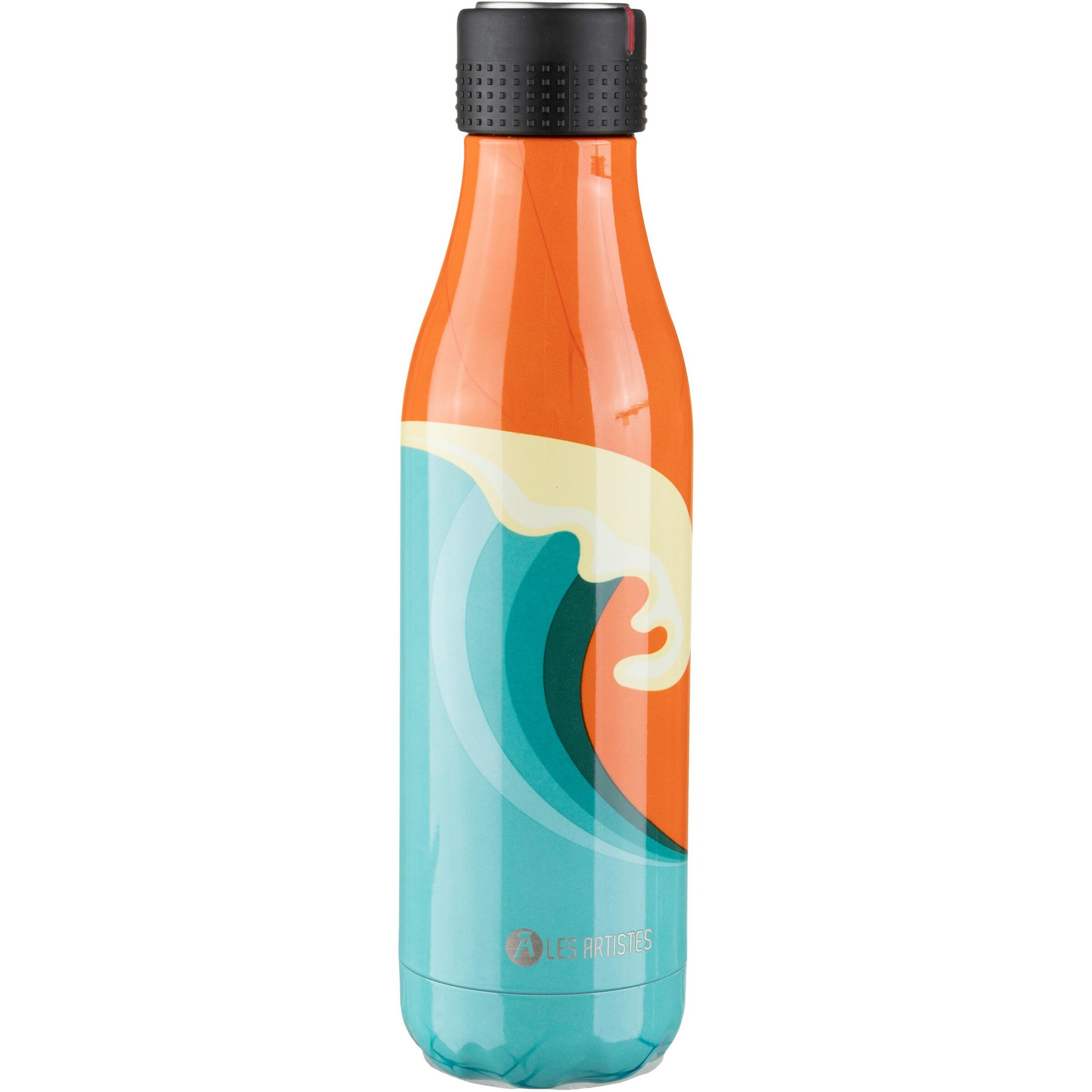 Les Artistes Drinking Bottle in Orange: front