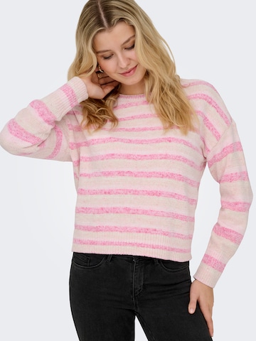 rožinė ONLY Megztinis 'ONLJOHANNA'