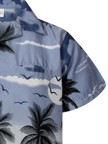 King Kameha Shirt 'Beach' in Grey