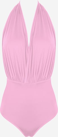 SEA ME SWIM Badeanzug 'ST. TROPEZ' in Pink: Vorderseite