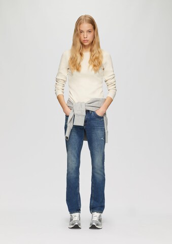 Coupe slim Jean 'Catie' QS en bleu