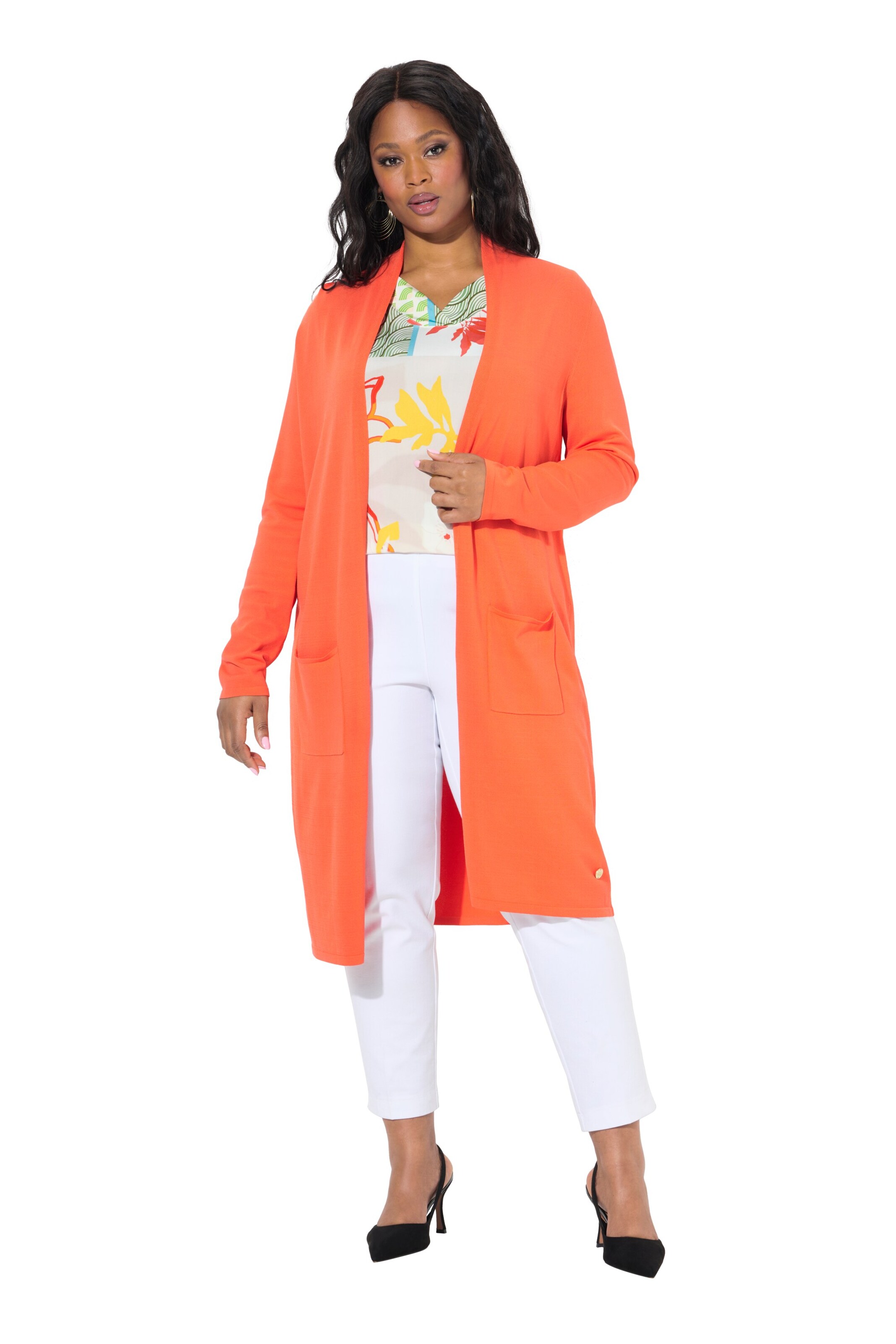 Ulla Popken Strickjacke in Orange