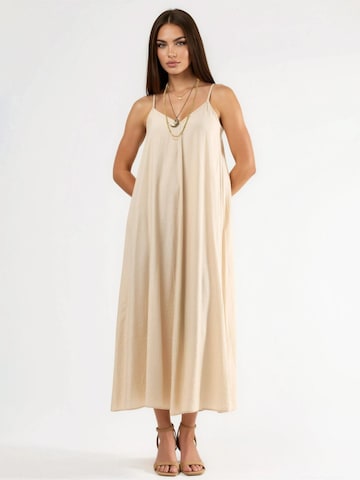 Busem - Vestido em bege: frente