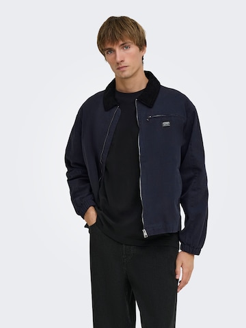 Only & Sons - Chaqueta de entretiempo 'ONSROBERT' en azul: frente