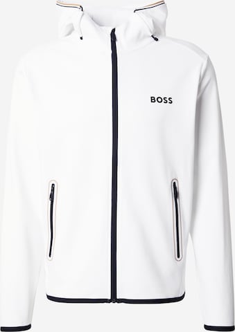 BOSS Спортивная куртка 'Sicon' в Белый: спереди