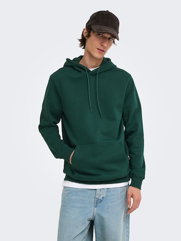 Only & Sons Свитшот 'ONSConnor' в Зеленый: спереди