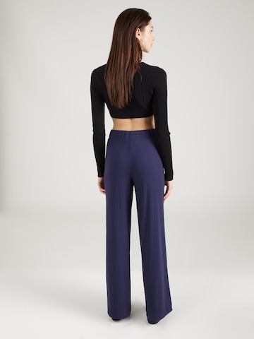 Monki Wide leg Broek in Blauw