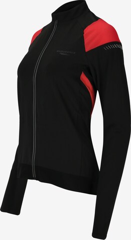 ENDURANCE Athletic Zip-Up Hoodie in Black