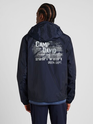 CAMP DAVID Performance Jacket in Blue: front