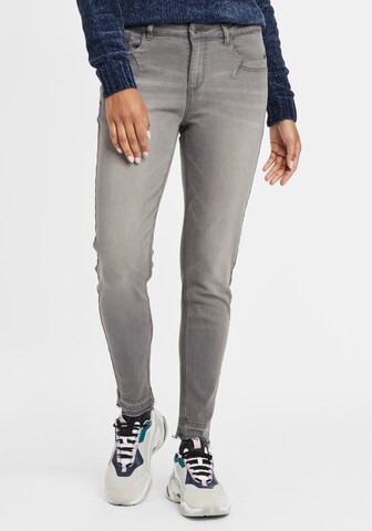 Oxmo Slimfit Jeans in Grau: Vorderseite