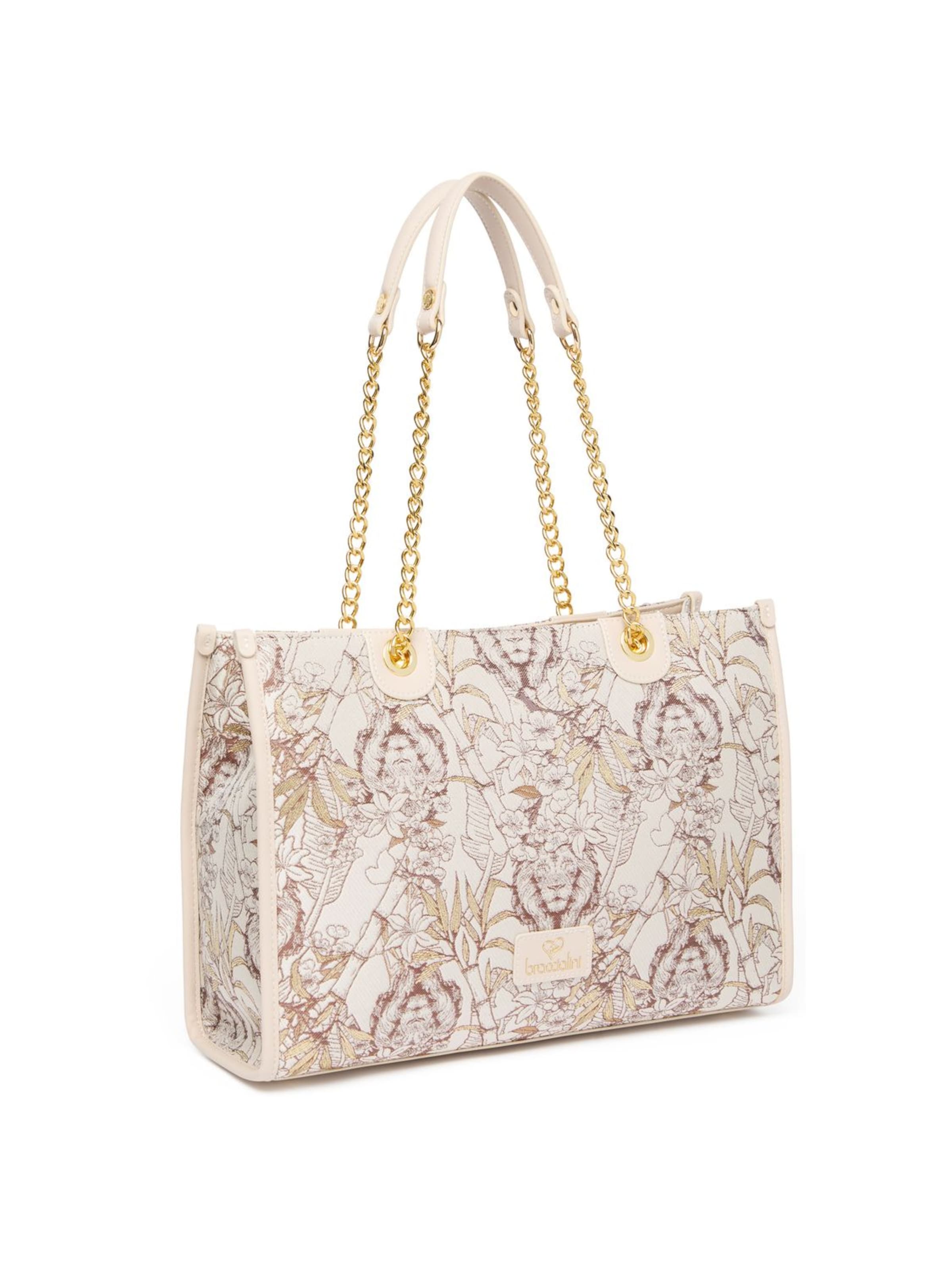 Braccialini Shopper 'Jacquard'‌‌‌‌‌‌‌‌‌ in Beige