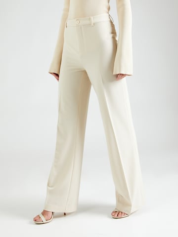 ABOUT YOU x Laura Giurcanu Regular Pleated Pants 'Christina' in Beige: front