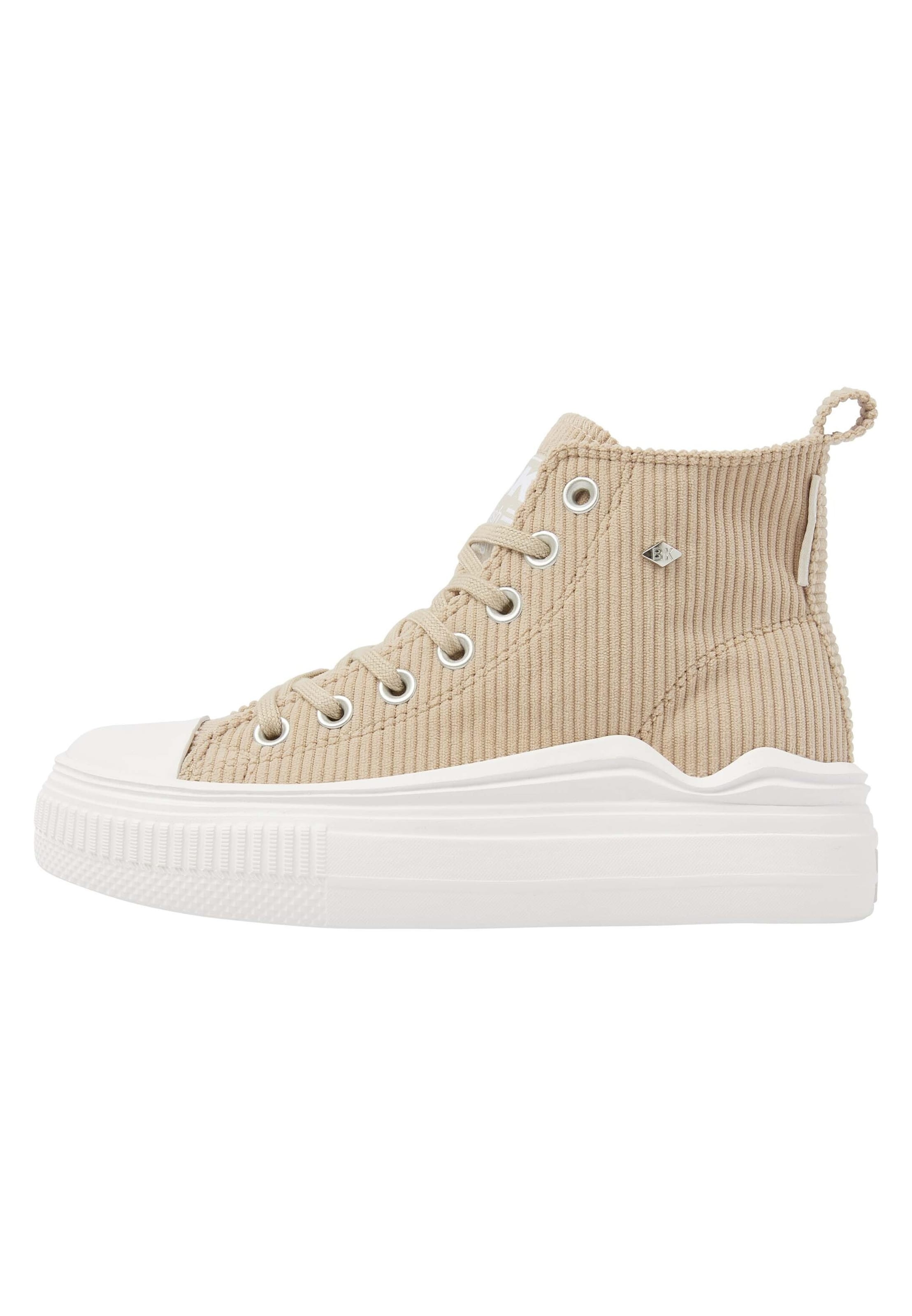 BRITISH KNIGHTS Sneaker high 'Kaya' i beige / hvid, Produktvisning