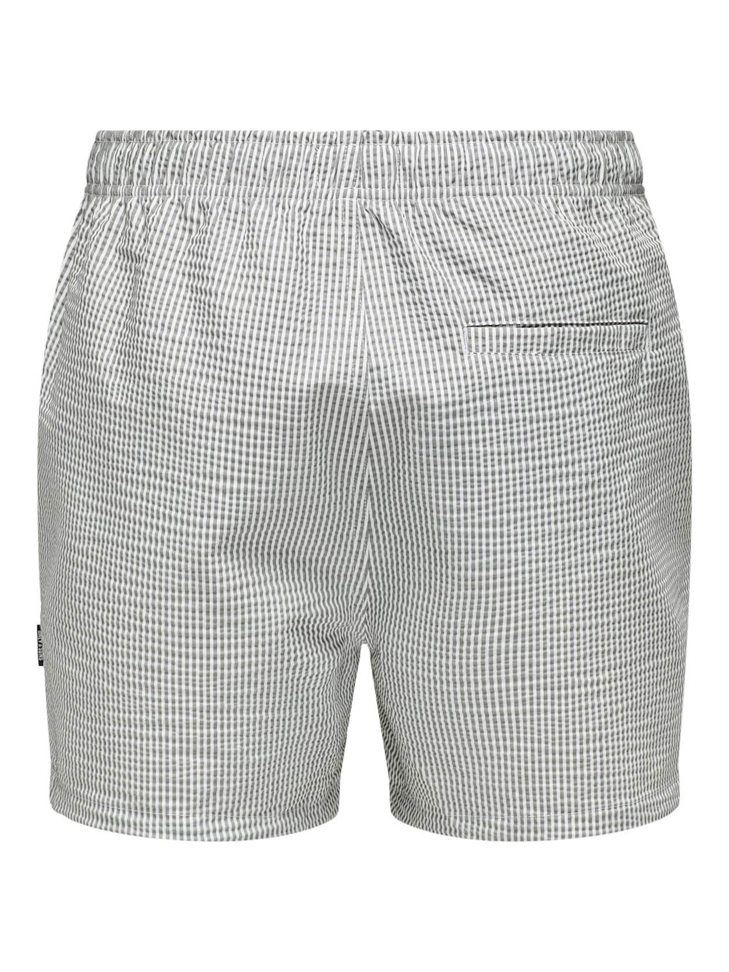 Only & Sons Board Shorts 'Ted' in Grey