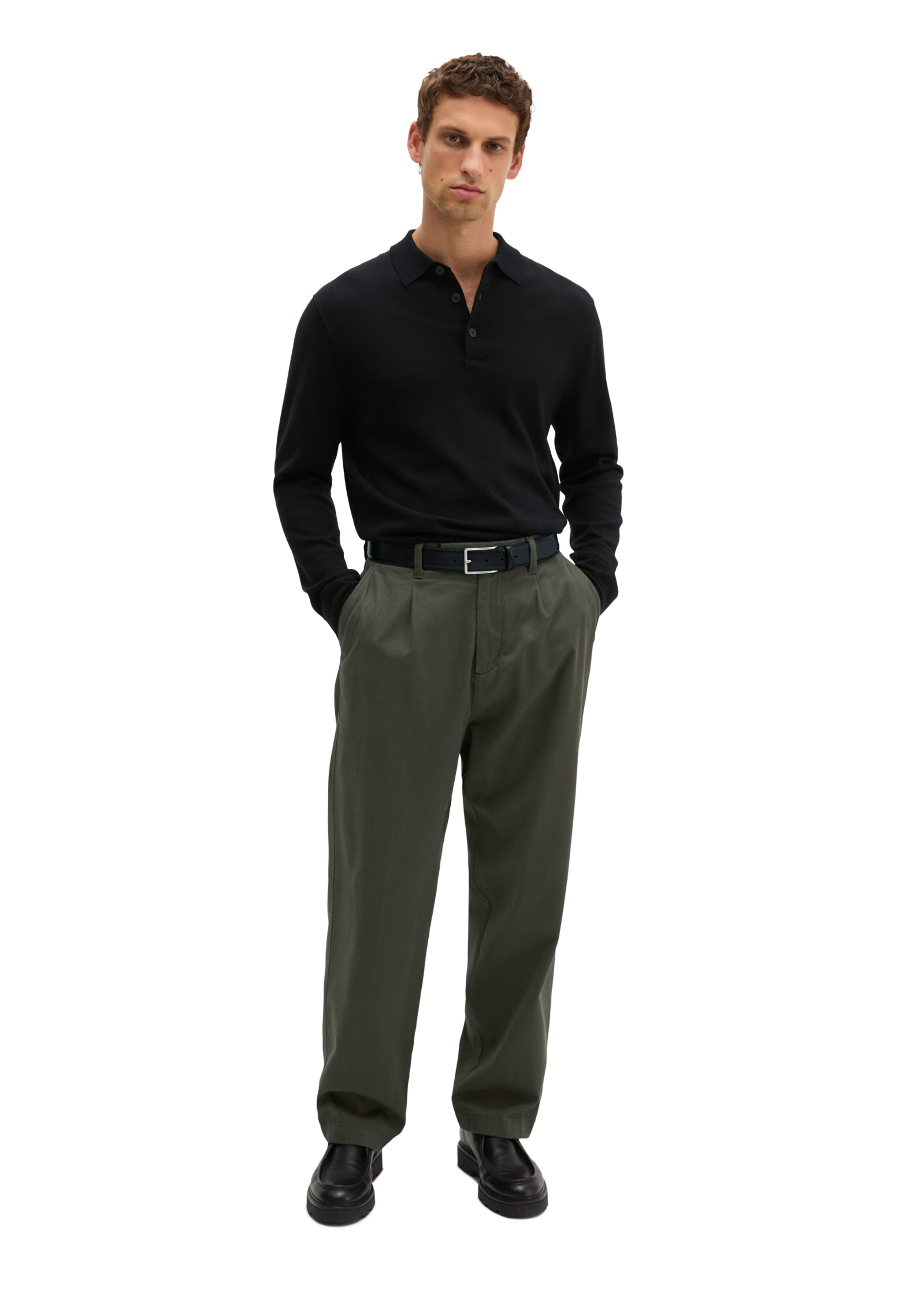 Marc O'Polo Shirt in Schwarz: Vorderseite