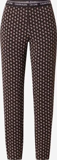 Pantaloni de pijama Calvin Klein Underwear pe negru / alb, Vizualizare produs