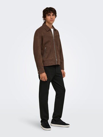 Only & Sons Between-Season Jacket 'ONSElias' in Brown