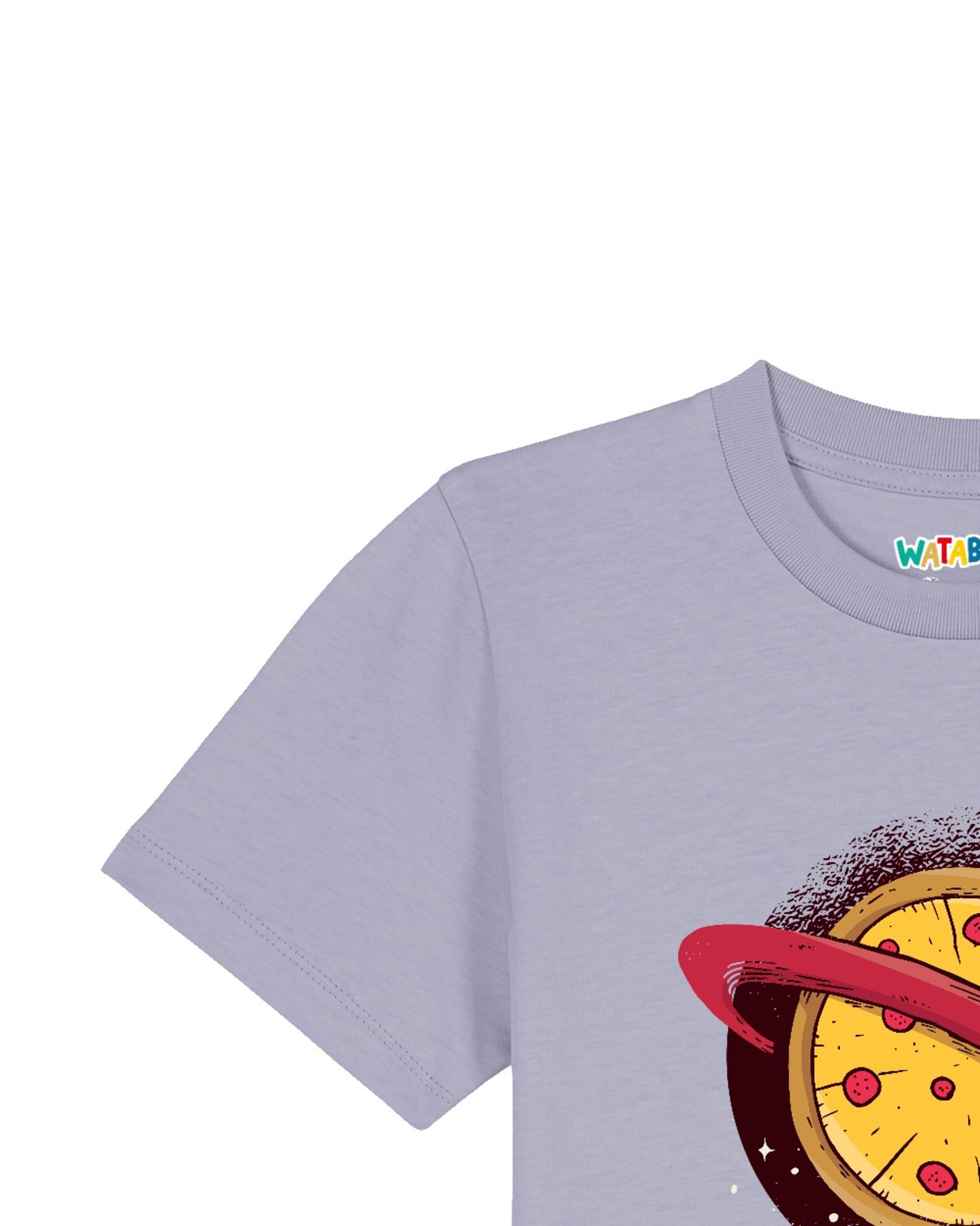 Maglietta 'Pizza Planet' di watabout.kids in blu