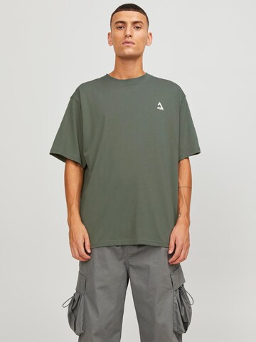 JACK & JONES Shirt 'Triangle' in Green: front